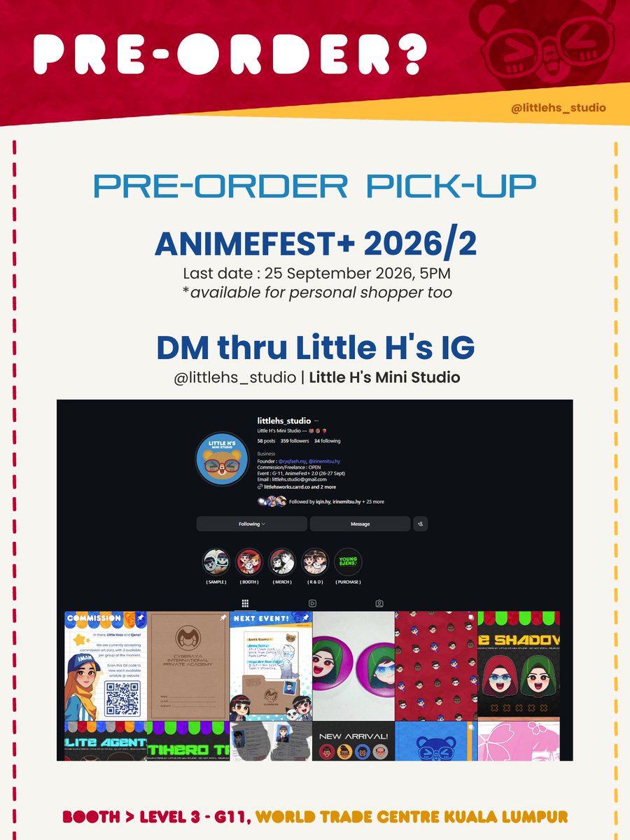 ryqfaeh's tweet photo. [ CATALOGUE ] ANIMEFEST+ 2026/2 — 🐻🍩🍓
📆 26-27 September 2026

Save the date and enjoy your weekend! ~ 🙆🏻‍♀️🎉

NOTED : The current stocks are limited and will not be reprinted unless, it's a high-demand or for a pre-order unit (only).

Pt. 1/2

#animefestplus #comicfiesta #WTCKL https://t.co/EcHwxfr9SC
