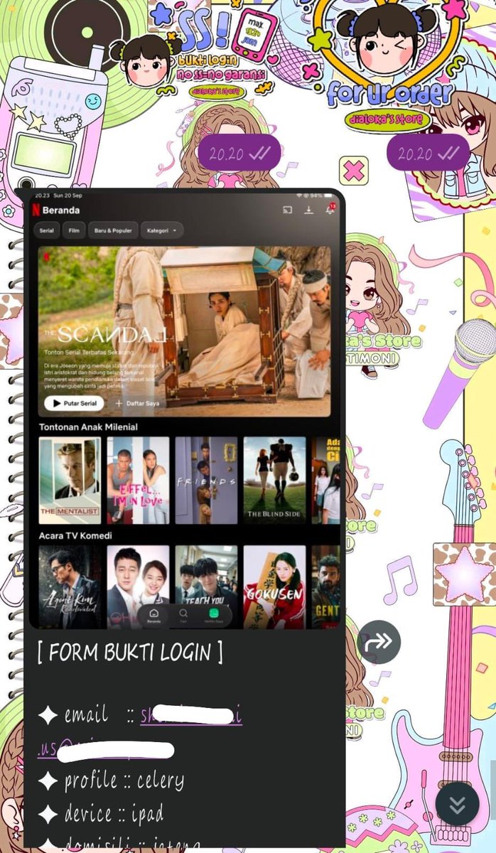 naxicy's tweet photo. testimoni canva prem netflix capcut pro loklok basic standar masih avail untuk app lainnya yuuw 🌟🛒🙋🏻‍♀️ https://t.co/S8YwWEwWGJ