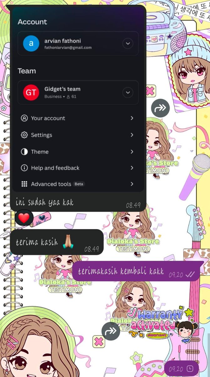 naxicy's tweet photo. testimoni canva prem netflix capcut pro loklok basic standar masih avail untuk app lainnya yuuw 🌟🛒🙋🏻‍♀️ https://t.co/S8YwWEwWGJ