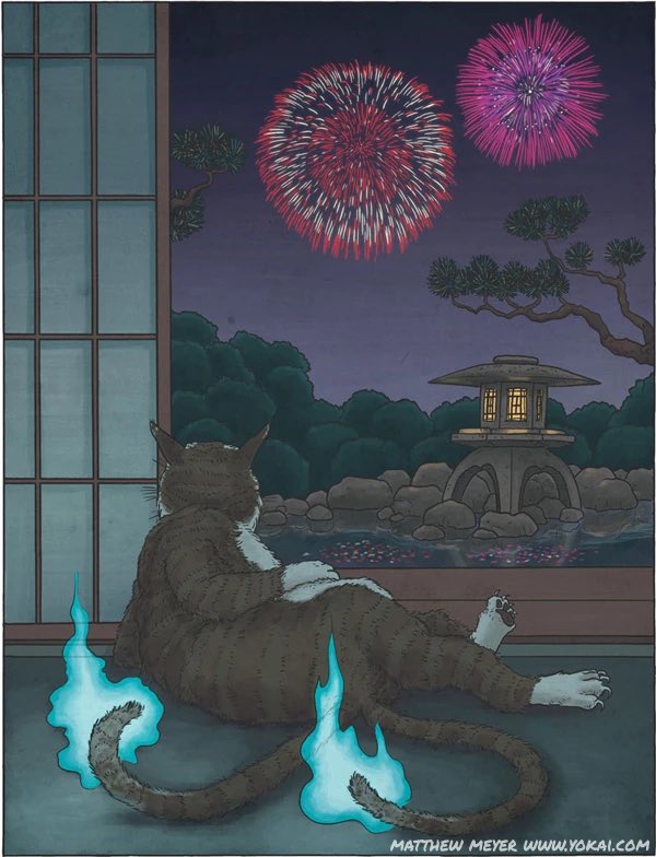 leosing96's tweet photo. Lucy Heartfilia — Bakeneko (化け猫)
A supernatural two-tailed cat that has lived long enough to gain magical powers. https://t.co/fmwHlhPa1c