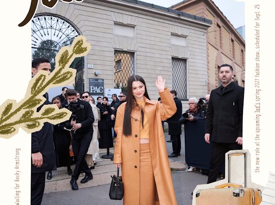 mamirebeccca's tweet photo. Milan Fashion Week2027🔥กับเบคกี้ความปังจะกลับมาเยือนอีกครั้งในฐานะ Brand Ambassador บุคคลที่ได้รับมอบหมายให้เป็นตัวแทนภาพลักษณ์ขององค์กรหรือแบรนด์ไปรอบนี้มีตำแหน่งด้วยค่ะ🧡พี่รอคุณรีเบคคก้าในลุคหล่อๆเท่ๆแล้วนะคะ พร้อมมาก!!!🙂‍↔️✌️

#TodsxBecky
#Tods
#beckysangels https://t.co/hqAnd4J0WE