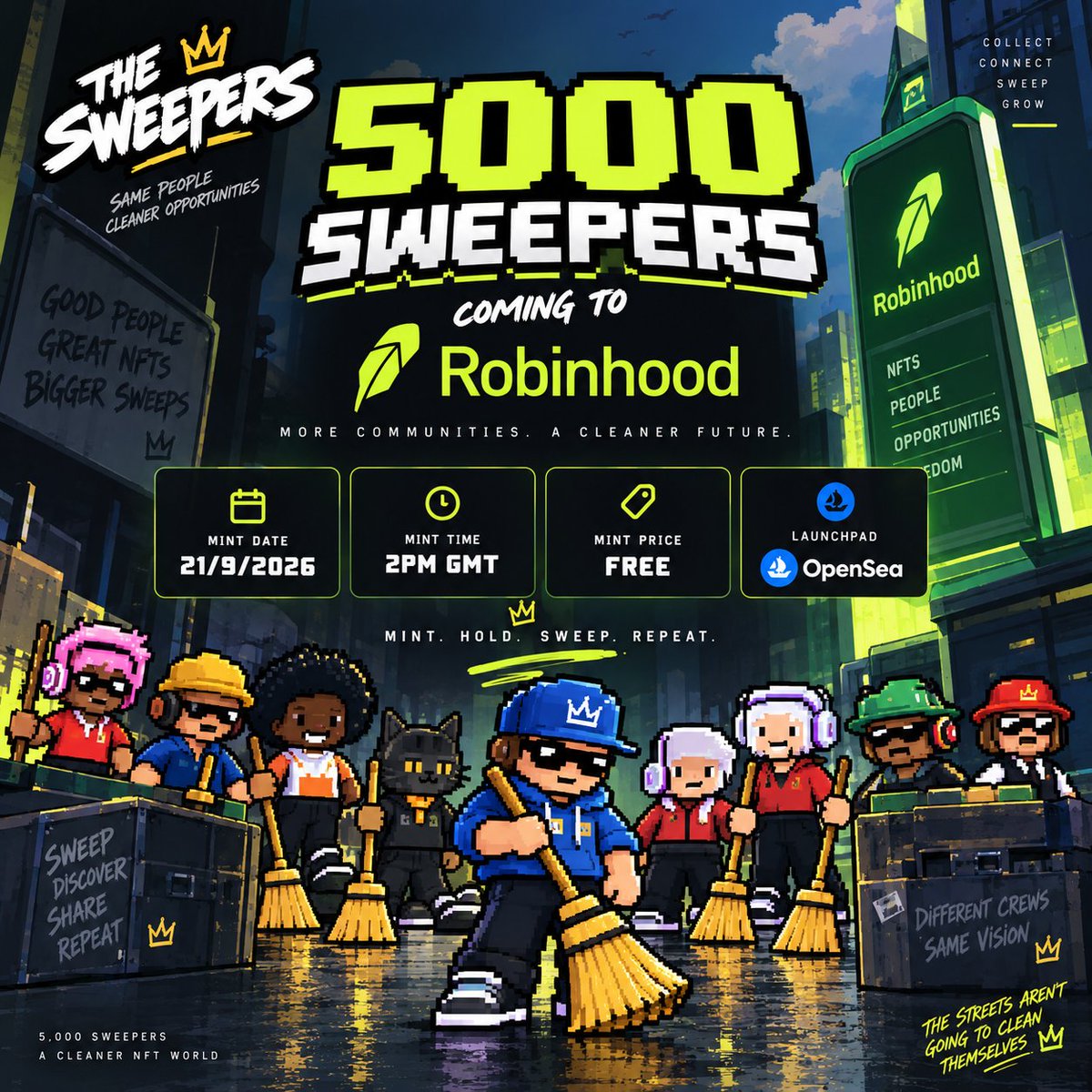 TheSweeepers's tweet photo. Allowlist updated, check and confirm eligibility.  

Checker:https://t.co/akhj76rNVG 

Last chance to get in. We will be selecting 100 wallets from this post and updating the final allowlist an hour before mint goes live.  

To be eligible;   
✅ Like and Repost  
✍️ Submit your EVM wallet address 
🔔 Turn ON post notification