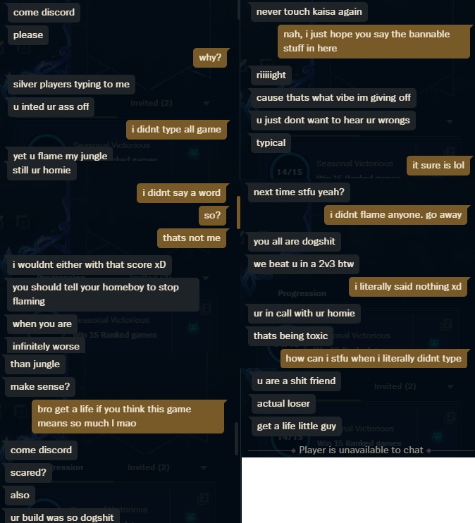 MastrrDiscord's tweet photo. @drewlevin @Anbico_ @NEACETWEETS i thought back to what you said here and accepted this friend request against my better judgement. whenever a league player sends a friend request, they definitely just want to flame you and its been this way for 14 years https://t.co/LNI32xyv63