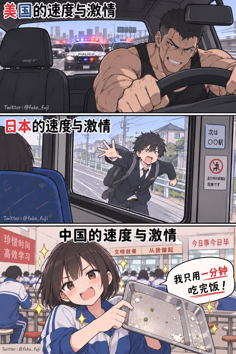 fake_fuji's tweet photo. 中国学生吃饭快，能量巨大 https://t.co/c2dDrsa1n6