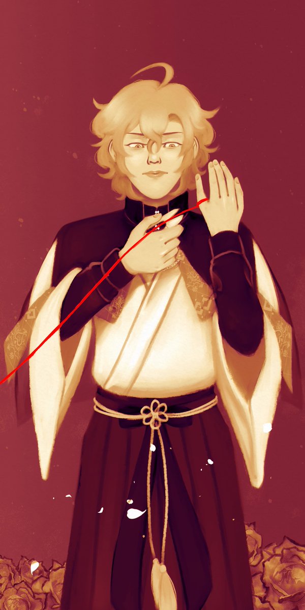 rotkaiserin's tweet photo. [hifugen] red thread https://t.co/tUv4BiRZpP