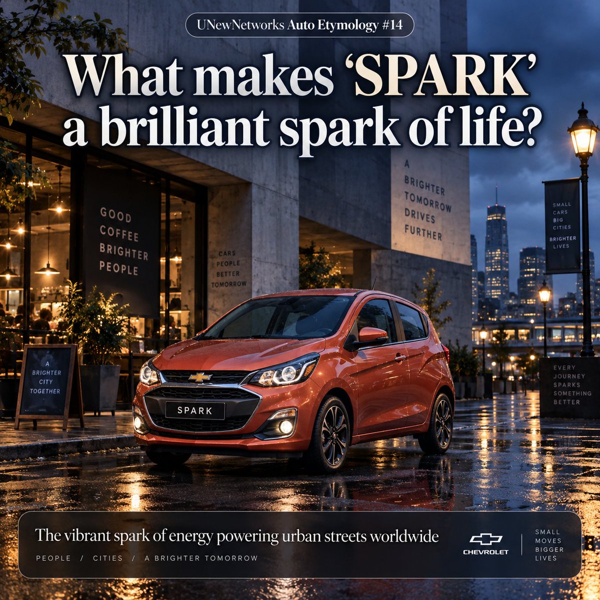 unewnetworks's tweet photo. What makes 'SPARK' a brilliant spark of life? 🚗A Brilliant Flame of Inspiration & Energy:...Giugiaro Italian Design & Matiz...📥 https://t.co/w75br3M1RE #ChevySpark #AutoEtymology https://t.co/ndodMgAGAq