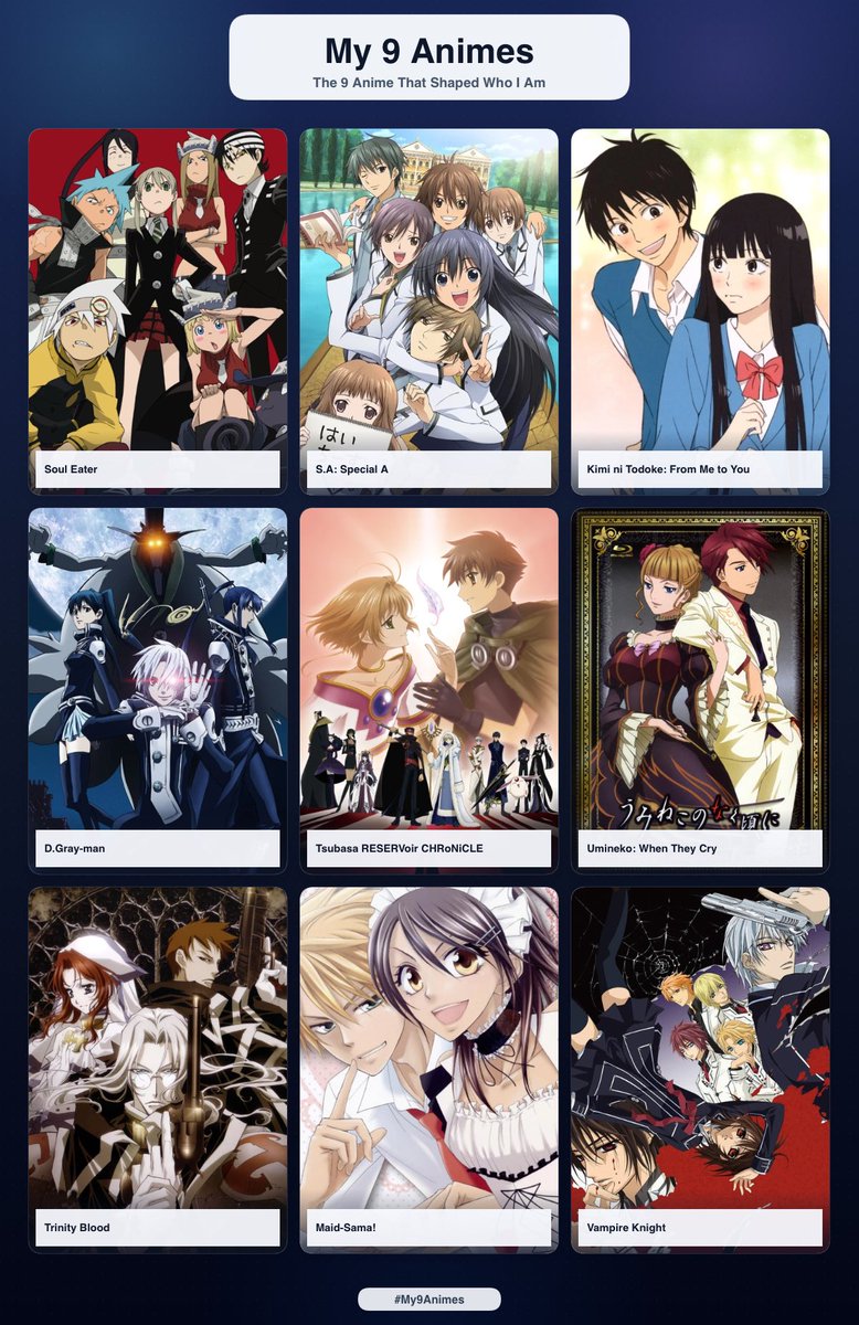 Desuurea's tweet photo. theres a hidden anime that i cannot put in here without destroying my reputation 😔 https://t.co/TgE2UzBlAE