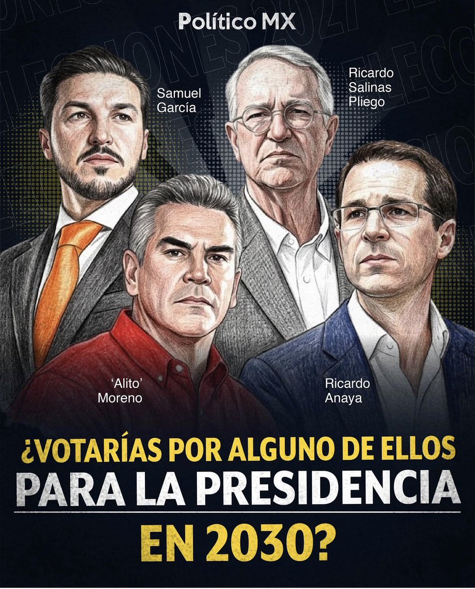 avieu's tweet photo. ¿Votarías por alguno de ellos para la Presidencia en 2030? https://t.co/bdI6qwFAcc