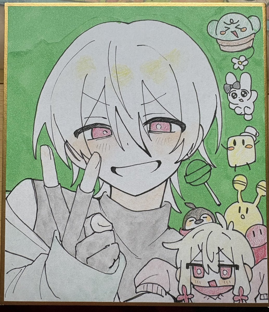 nonn11t's tweet photo. 昨日あげた色紙₍ · ̫·₎ https://t.co/O8hOqhRDZy