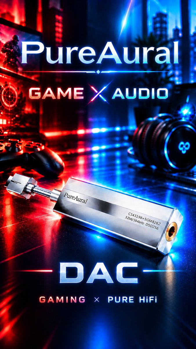ichi971's tweet photo. 【GAME × AUDIO】持ち歩けるオーディオ拡張デバイス｜NICEHCK PureAural
スマホやPCと繋ぐだけで、どこでも高音質鑑賞からゲーム・ボイチャ・配信までカバー
小さな筐体に詰め込まれた技術と、実際のアプリ使用感をショート動画でまとめました！
YouTube Shortsでチェック👇

#PR #NICEHCK #PureAural https://t.co/cNIsLFyxFq
