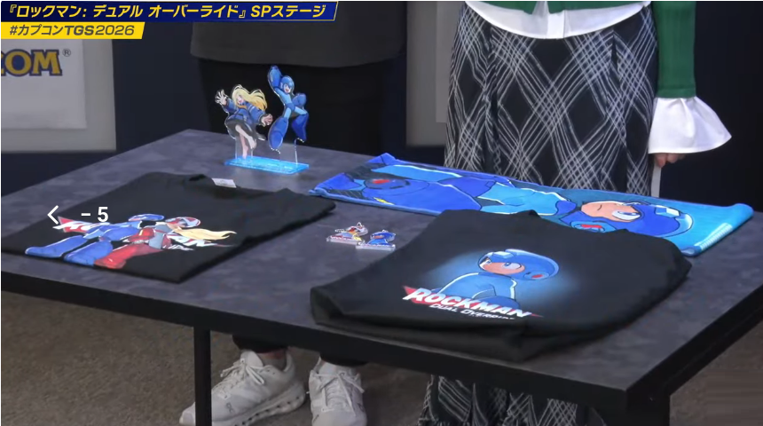 Protoman's tweet photo. Some Mega Man Dual Override ロックマン: デュアル オーバーライド Pop Up Store merch! https://t.co/EV5HARAMzs