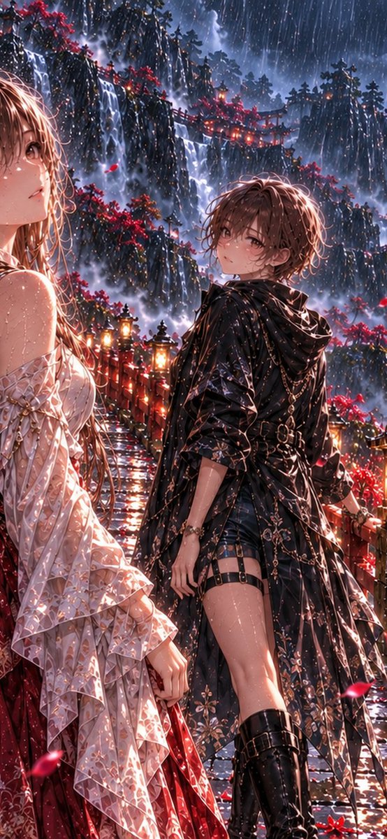 atelierHARUKUMI's tweet photo. 静寂の雨に霞む社の燈。
その帳の中、紅の彼岸花だけが
ひときわ鮮やかに、ただ己の美しさを誇っていた...。
FLOWER DAYS — HERO
#FLOWERDAYS #彼岸花 https://t.co/GyxRgT9E91