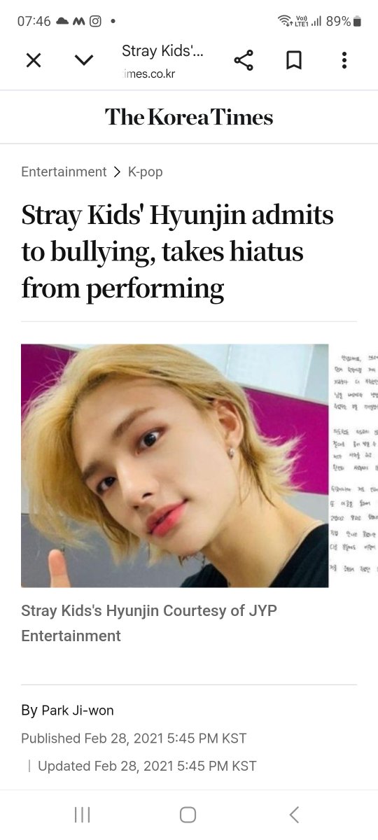 THV_goodboy's tweet photo. Taehyung: When I was a student, I saw a lot of friends who suffered from violence or harassment. Recently I heard that many friends need help I wish there was a way we could help.

Stray dogs fans can't relate coz they stan Bully Hyunjin https://t.co/XXlNNWkWYW