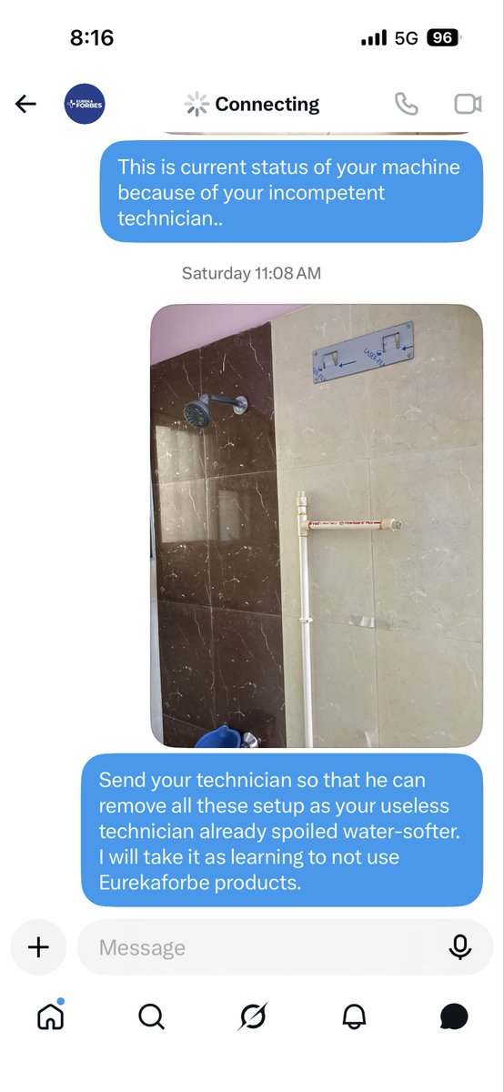 vikram00797's tweet photo. @EurekaforbesIN @Eureka_ForbesIN @pratikpota Seems you have lost access of your DM account @Eureka_ForbesIN that’s why posting on your timeline. As you are unable to solve my problem , please take your machine back. @KentROSystems @water3M have a look of @Eureka_ForbesIN high end product condition. https://t.co/Z6CvxrcRvP