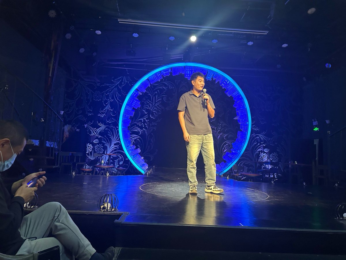 SuperWurst's tweet photo. Just wrapped up a packed stand-up set and the loudest crowd roar When I said I still hide cereal at my parents’ house. https://t.co/wDdyhkksNd