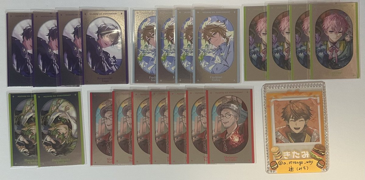 pub_strange_way's tweet photo. 【交換】 にじさんじ 8thランダムメタルカード Bグループ

譲)
画像1枚目

求)
画像2枚目
※IDカードは鍵垢のものです。
※お取引は当垢でも鍵垢でもどちらでも可能です。

郵送のみ。
纏めての内容や下段含むお取引優先する場合がございます。
リトリンご一読ください。 https://t.co/DEwp93Qnk9