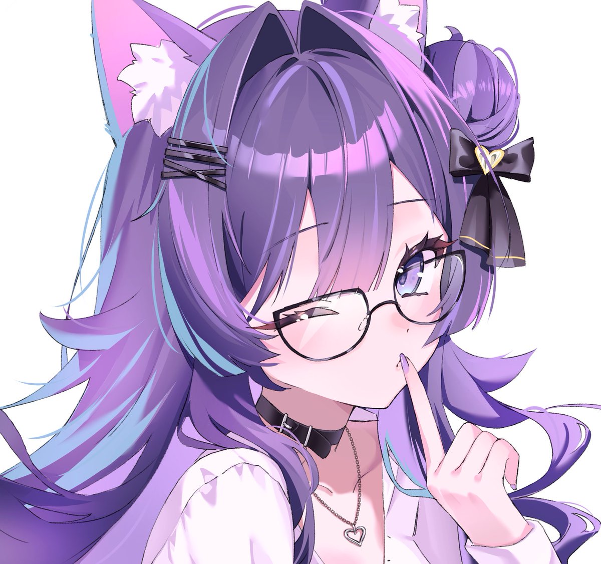 justmaeko_'s tweet photo. meow 💜 
#maekoart https://t.co/v36KTY7quP