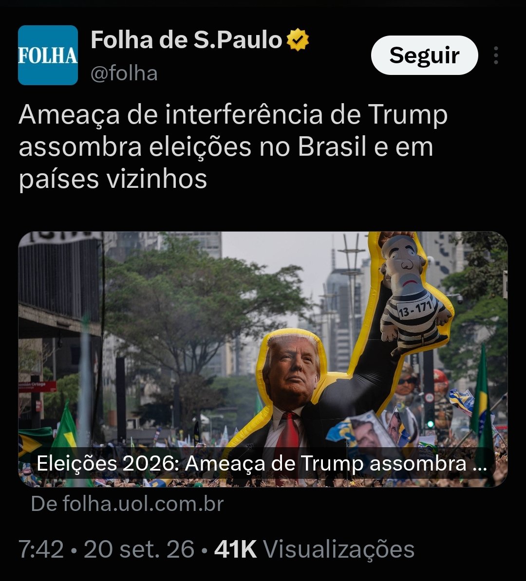 Augustinhogev1's tweet photo. @mariarita4141 Quando o cumpanheiro Barroso de Boxta 💩🤣 foi buscar intervenção americana nas eleições brasileiras, em 2022, não vi a Folha e vocês  reclamando. https://t.co/mpqcwrJq97