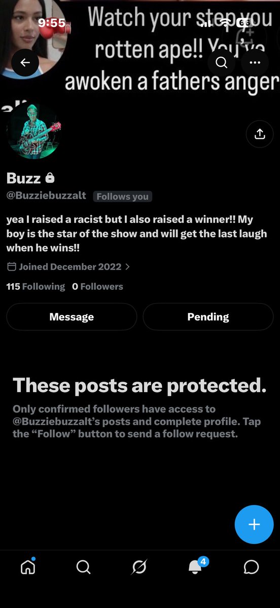 duskdivine0's tweet photo. why is drew’s father threatening me on his alt? i’m calling the police @Buzziebuzzalt @buzzcampbell #bb28 https://t.co/TqsyvNfkSr