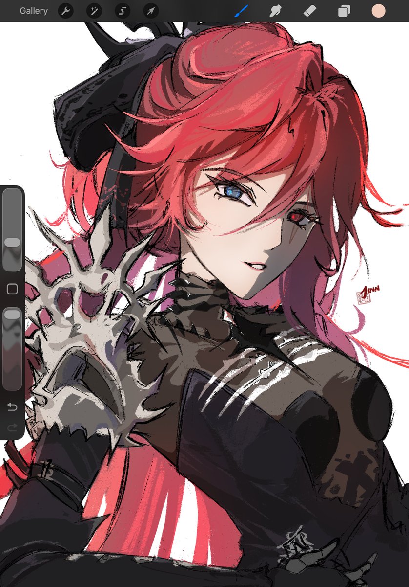 svjinn_'s tweet photo. GLotan sketch, I really like her design 

#morimens #忘卻前夜 https://t.co/e1Qs6TnUxV