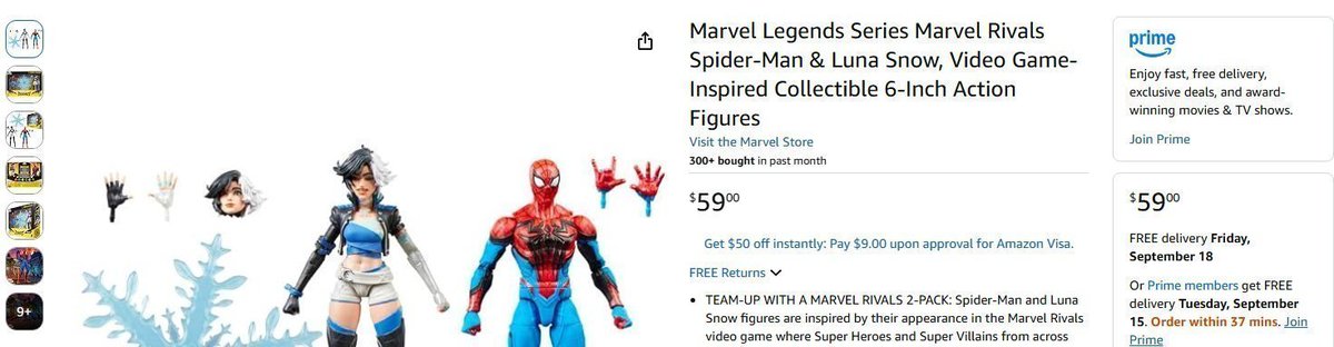 LunaSnow4Fort's tweet photo. 42 DAYS UNTIL THE MARVEL RIVALS LUNA SNOW ACTION FIGURE RELEASE OR NOW ON AMAZON  

OR go to target and ask for one from the back https://t.co/xu4SFxEAO0