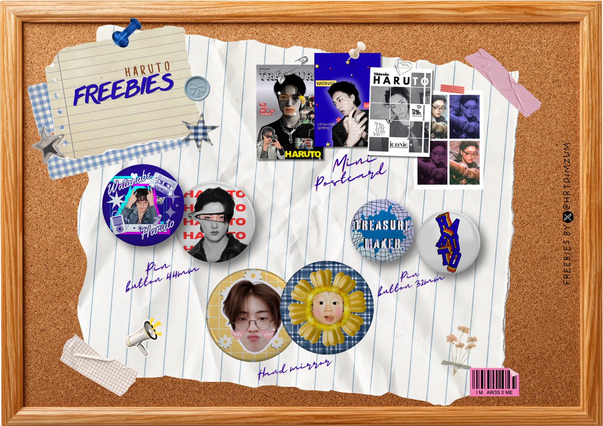 hrtdimzum's tweet photo. 🦋 Haruto's Freebies 🦋 by @hrtdimzum
What will you get? 
🧸1 mini postcard
🧸1 ea pin button set OR 1 pcs hand mirror
🧸Unofficial photocard

How to claim?
🧸Teume only
🧸Like &amp; RT this post
🧸Set Rp7.250 (no rf)
🧸Claim by 🍊 25-9-2026
🧸Write ur usn on notes
🧸Link TBA https://t.co/lmAeXjxavf