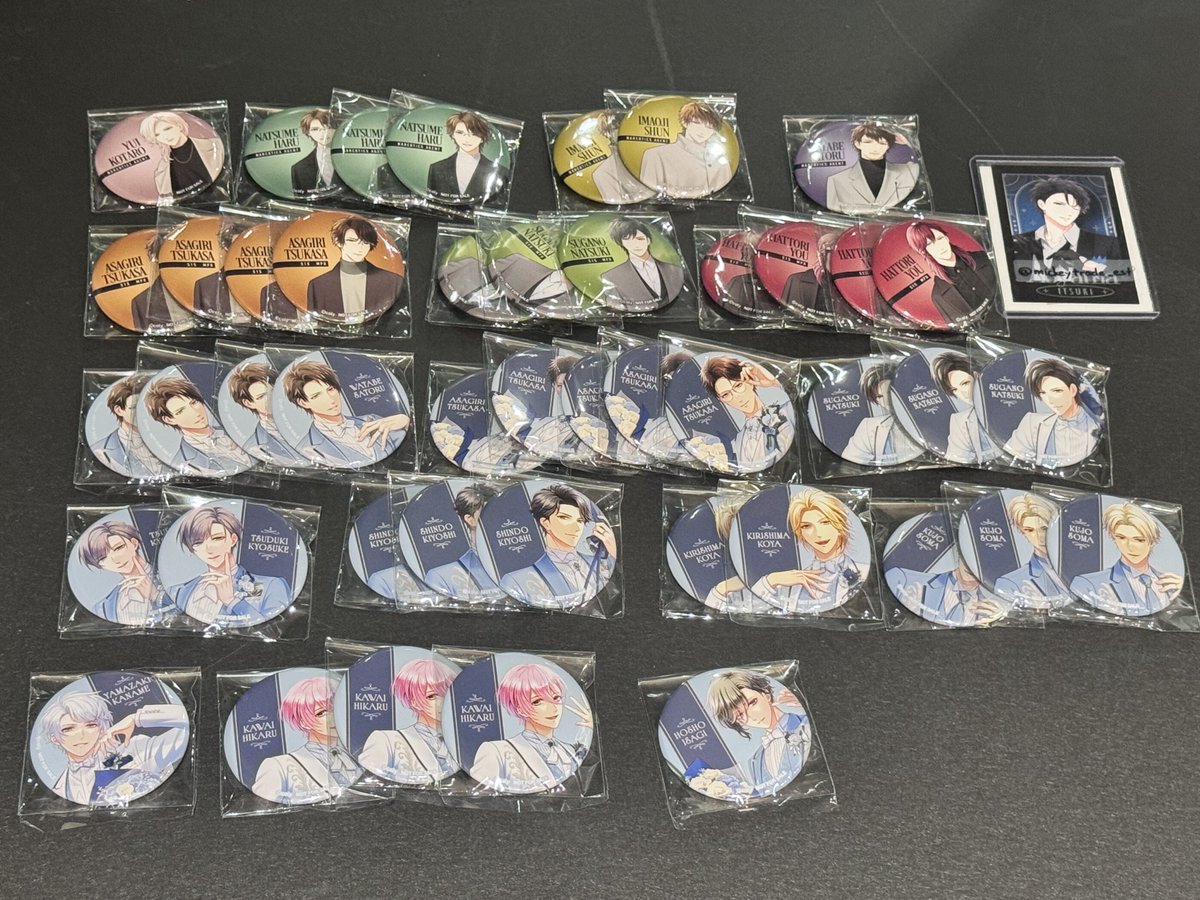 mickeytrade_est's tweet photo. 【交換】スタマイ ドラマト アニバフェス 特典 缶バッジ

［譲］由井 夏目 今大路 渡部 朝霧 菅野 服部 京介 新堂 桐嶋 九条 カナメ 可愛 宝生
［求］青山

23日>別日福岡手渡しor郵送。
同作品同士の交換を希望します。
お気軽にお声がけください。 https://t.co/pqR2Y5ZVwK
