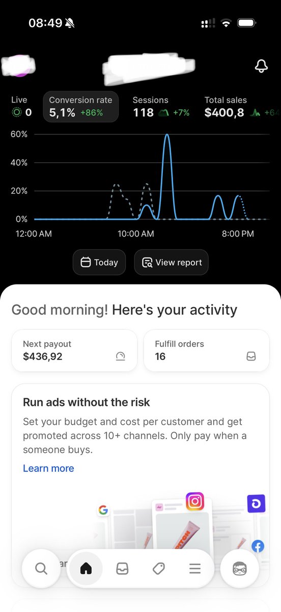 CArthurKPI's tweet photo. Day 11 building our e-commerce brand to $100k/day.

Today:

→ $400 revenue
→ $400 spend
→ 1.0 ROAS

Break-even.

But actually a good day.

Some of our static creatives are starting to work.

And I learned something important:

More spend ≠ better data.

Sometimes, giving Meta more time with a smaller budget gives you much cleaner signals than forcing spend over 24 hours.

So now:

→ Let the algorithm optimize
→ Focus almost entirely on ads
→ Spy on 2 key competitors
→ Push Problem Aware
→ Solution Aware
→ Product Aware

Goal: crack those stages and reach a stable $3–5k/day.

Then we attack the hardest level:

Unaware.

Feeling optimistic.