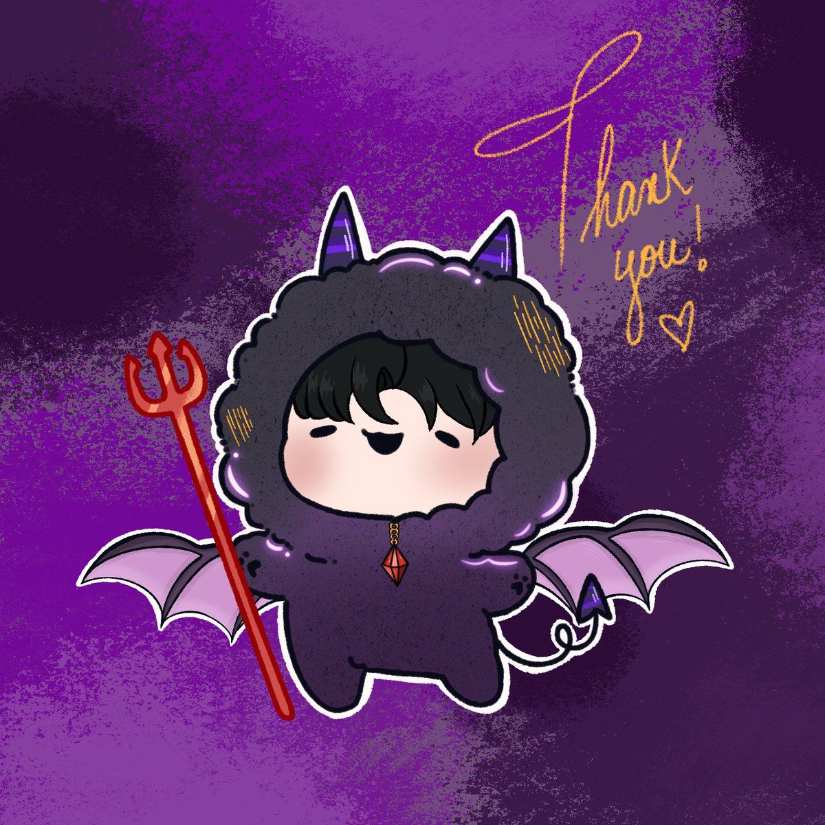 PeachLunaria_'s tweet photo. Finished Floofer for @Lonely_Shado_ 💜

What a cute little dragon!!! https://t.co/37zHbiyKD2