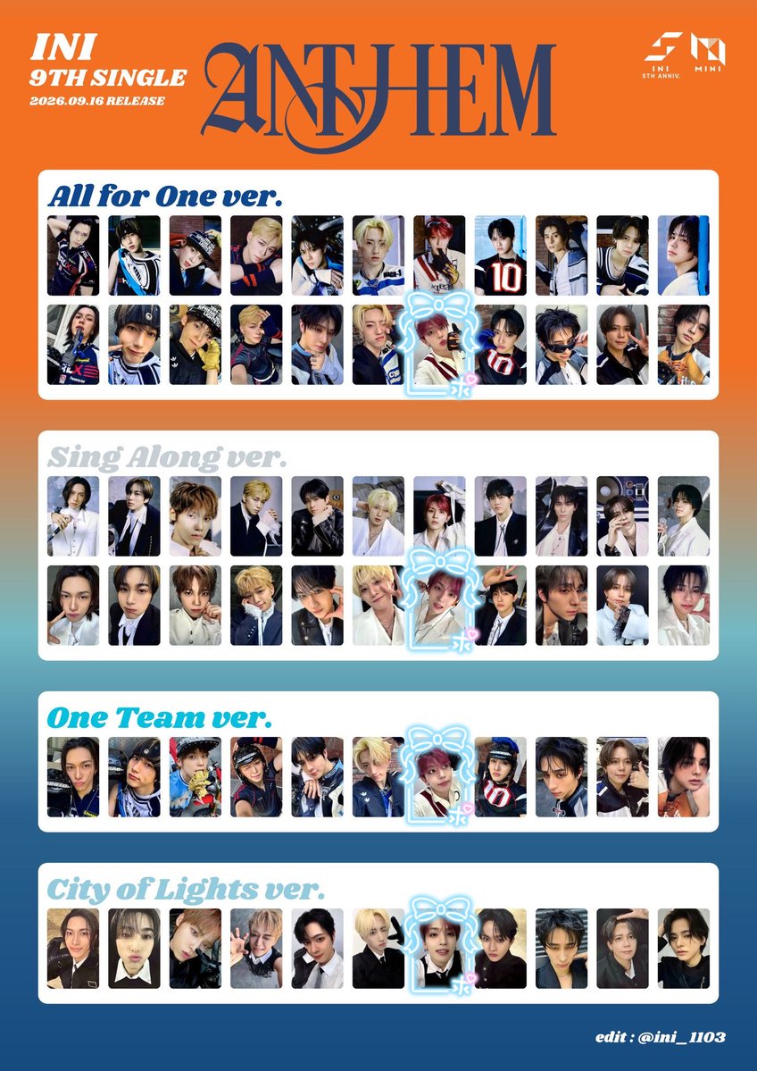 Y4slA's tweet photo. INI ANTHEM 封入トレカ 交換

【譲】画像1 藤牧　西　田島　松田　佐野
【求】 画像2 髙塚

STARフェス手渡し

#INI交換 #INI譲 https://t.co/qi8F73ez7c