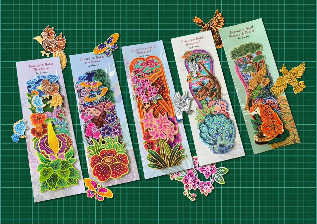 minblomb's tweet photo. padahal ya, kekayaan alam indonesia yang diabadikan di karya aja SEINDAH ini🥺 apalagi yang asli di habitatnya😭 seneng deh nemuin bookmark batik flora dan fauna yang CANTIK banget ini🫶🏻 https://t.co/ECweuNhTNk