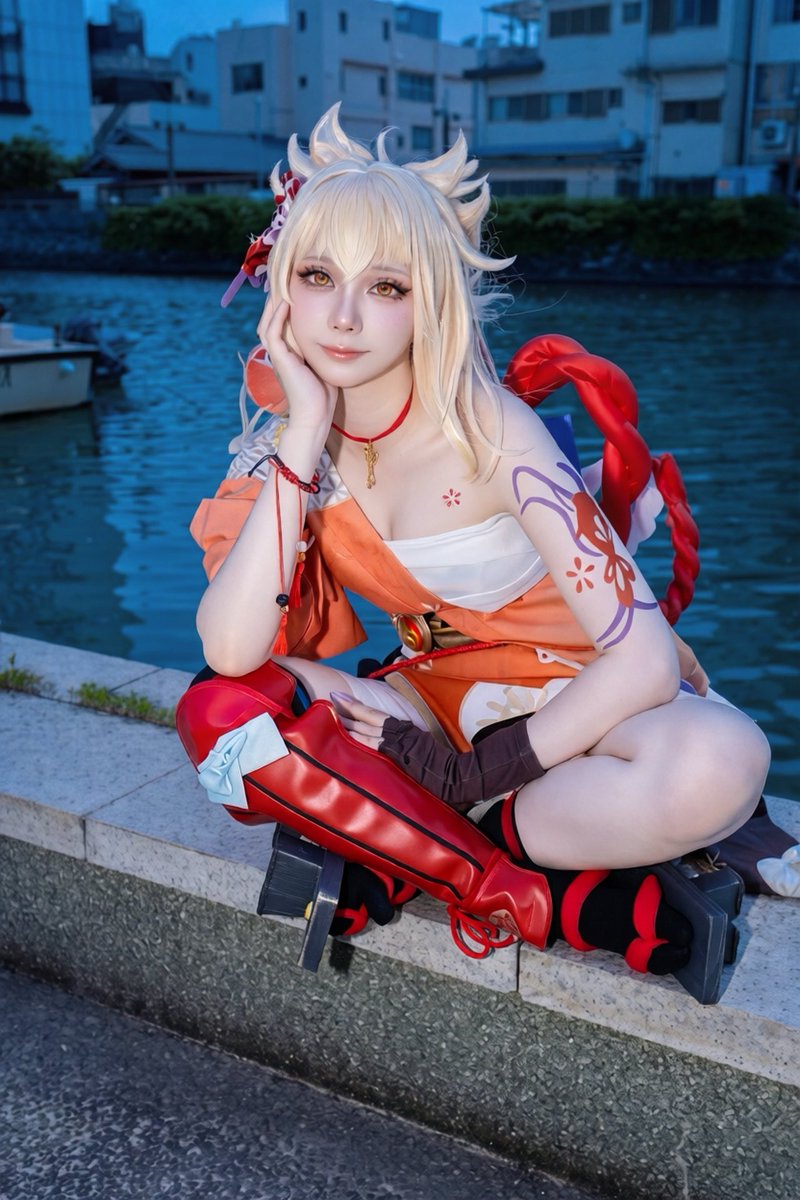m_a_ffff's tweet photo. 【cosplay】
原神／宵宮🎇

 やっと花火を見るのにちょうどええ時間になったな！

#原神  #genshincosplay https://t.co/yFcJumKWM6