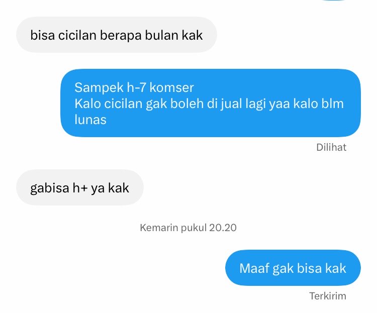_rstashua_'s tweet photo. Aku jual tiket konser ya teman teman bukan mau bayarin kalian konser 

Kalo emg gak ke jual yauda aku bakal modal nekat bismillah berangkat walaupun uda masuk fase di pingit 🙏🏻 https://t.co/D7h1mA4KJu