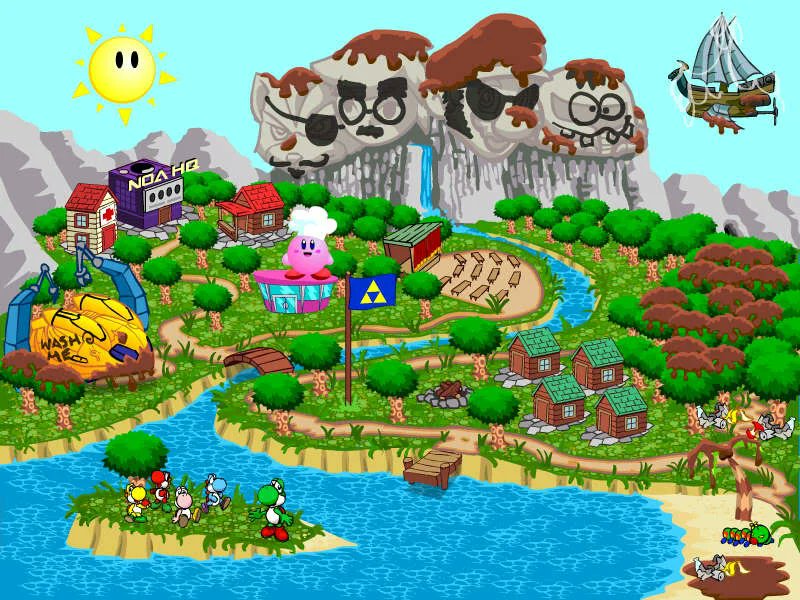 SuperMarioFact's tweet photo. In the 2002 iteration of Camp Hyrule, when players logged on for the first time, they discovered the camp was plagued with graffiti and litter. The graffiti was gradually cleaned up by the players as the week progressed, and the culprit was discovered to be Shadow Mario. https://t.co/WpLr7nbTq3