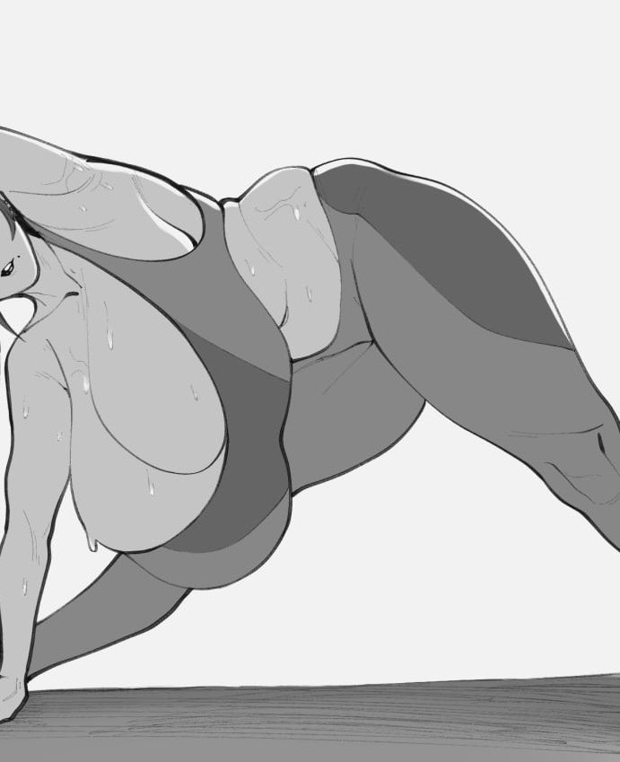 bigfatjournalis's tweet photo. “Hfff…Hfff… I…HATE! HAAAATE! Exercise… Ffwuh…. I… I am going to die… Oh… Oughh…”

She’s just being dramatic! She has an extra hard time doing regular exercise due to some obvious attributes of hers. But! She still has to try. Even if she passes out by the end of it. https://t.co/te1ffgpady