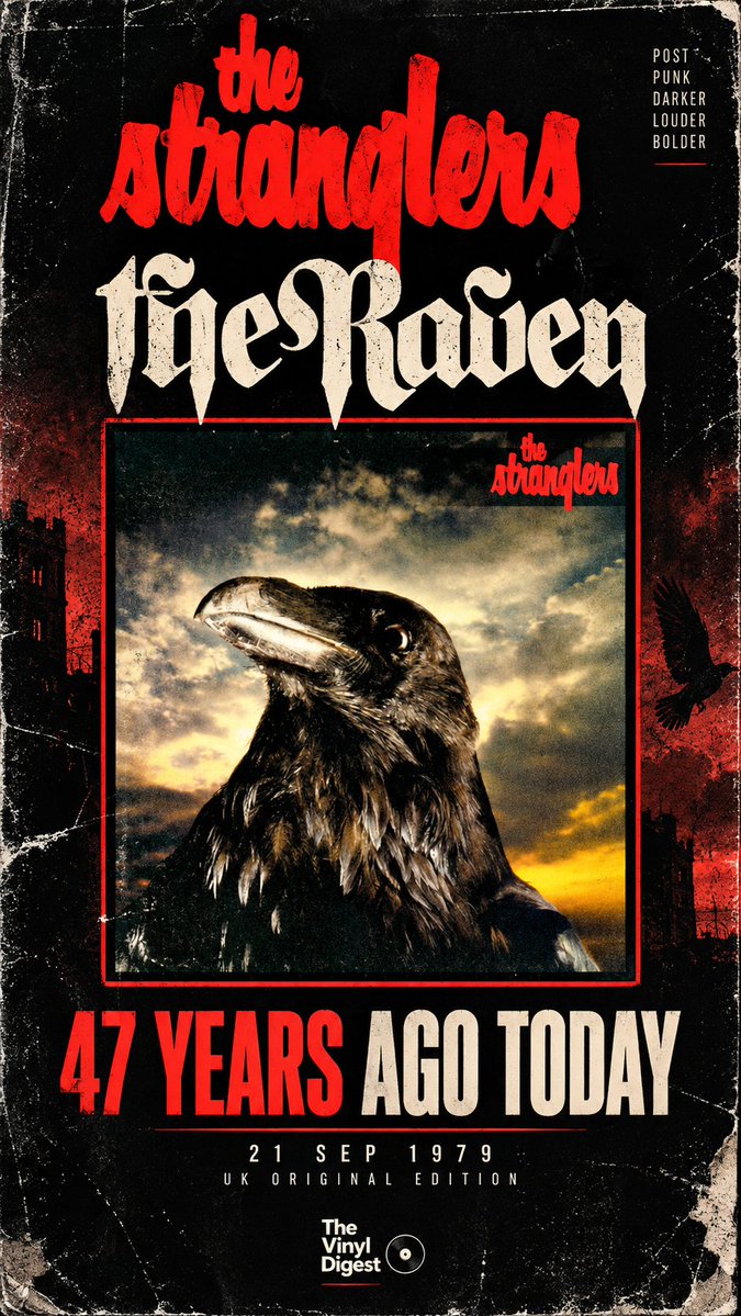 DigestVinyl's tweet photo. The Stranglers - The Raven: 47 Years Later

https://t.co/GPkoSDSkFU

#TheStranglers #TheRaven #Duchess #PostPunk #Punk #NewWave #Vinyl #VinylRecords #AlbumAnniversary #MusicHistory #1979 #TheVinylDigest https://t.co/YvQ2lKQRpv
