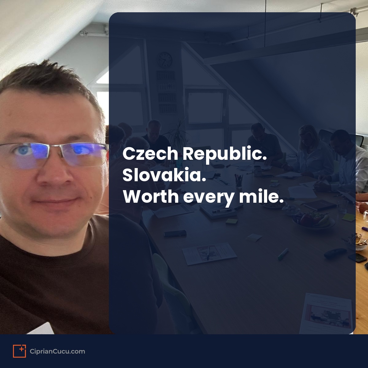CiprianCucu's tweet photo. Being a great trainer has a hard ceiling. It's called "good." When leadership sells the "why" first, everything shifts. Czech Republic, Slovakia, 3 travel days. The workshops were the easy part. What's the last "why" you skipped before asking for buy-in? https://t.co/M2M21LvXQc