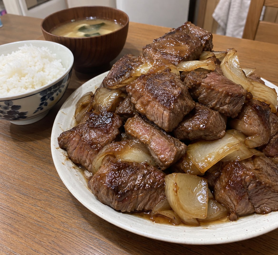 NBenmaran85901's tweet photo. 30歳独身女が作るやけくそステーキ https://t.co/Ff9aTaKA06