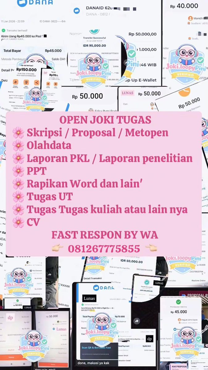 acamexx's tweet photo. OPEN JOKI TUGAS TIAP HARI🫰🏻
#jokitugas #jokitugasUt https://t.co/LIMIAy0PkR