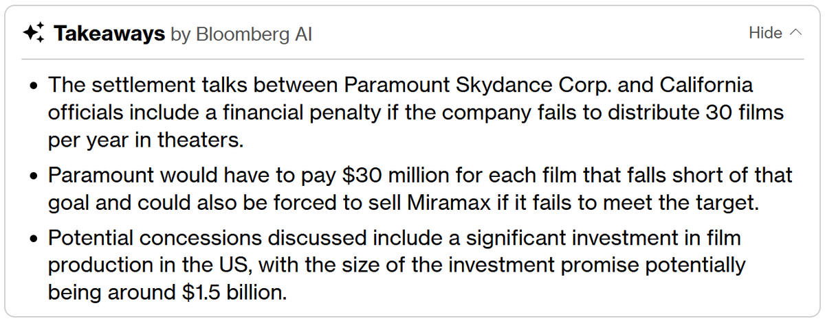 COSPublishing's tweet photo. Report by Bloomberg about #Paramount. https://t.co/jWDsK4n5AK