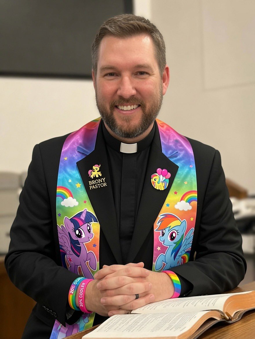 Anti__Loxist's tweet photo. @Protestia I’d suspect that the Brony Pastor @Pastor_Gabe isn’t far behind https://t.co/rTHI9QKUZb
