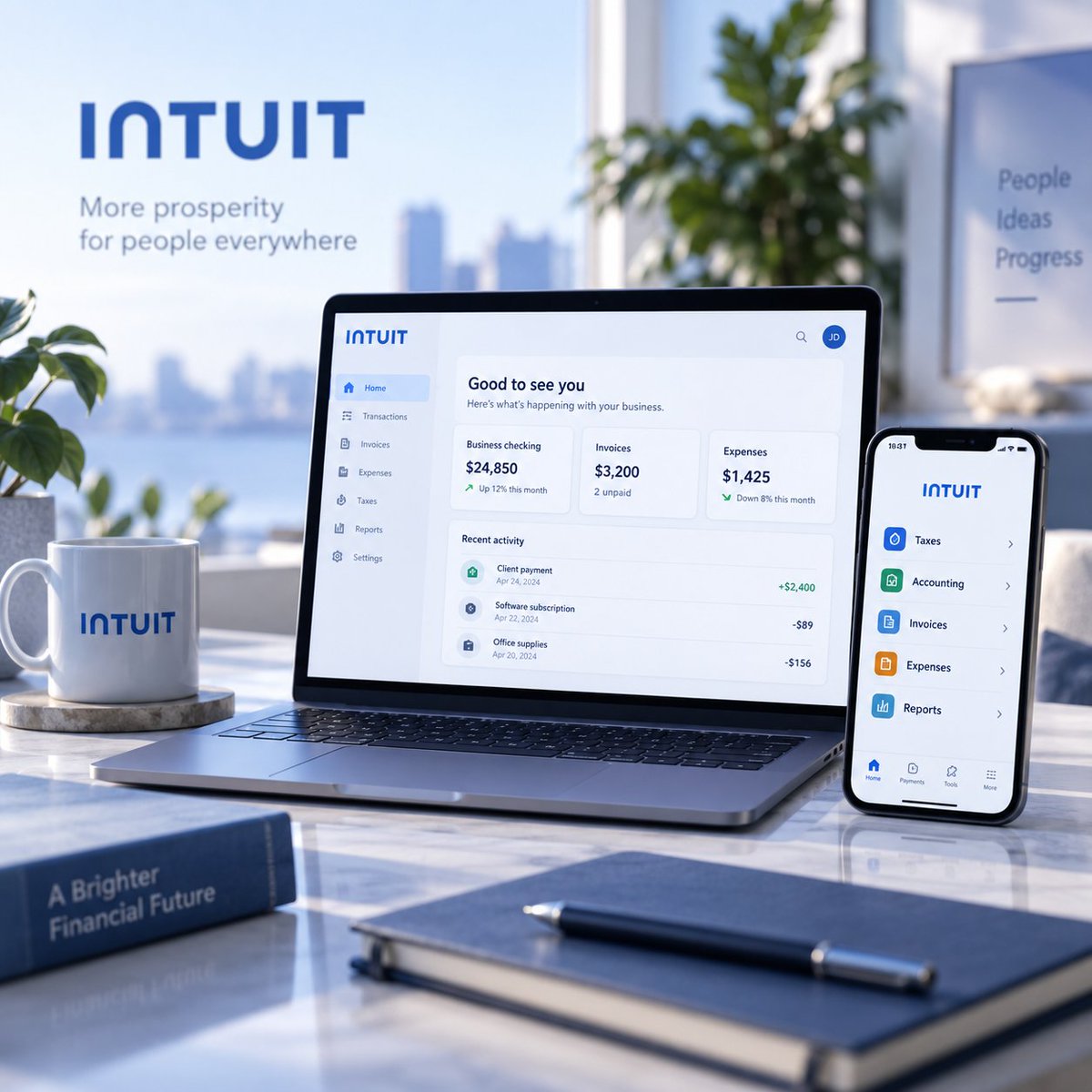 TheValueWay's tweet photo. One thing I like about the valuation of Intuit today is that I don’t need it to become the stock investors used to pay 40–50x earnings for.

At around $303, $INTU trades at roughly 15x the midpoint of FY27 GAAP EPS guidance of $20.24. My five-year base case gets earnings to around $31 a share, which comes from revenue reaching roughly $32bn, operating margins moving towards 34% and modest net share-count reduction.

If that happens and the market values Intuit at 19x earnings, I get to roughly $589 a share in five years. That works out at around a 15% annual return with dividends.

I don’t think that makes Intuit obviously cheap in the way an 8x earnings business might be cheap. There is still a lot embedded in those numbers: QuickBooks needs to remain a strong growth engine, the margin expansion has to come through and AI cannot materially weaken the value of the platform.

What I find attractive is that the valuation no longer requires everything to go right. I don’t need 15% revenue growth for another decade or a return to a premium multiple; I need something much closer to steady execution from a business that already has a strong position in accounting, tax and financial workflows.

That feels like a much healthier starting point for an investment than paying a great multiple for a great business and hoping the growth lasts forever