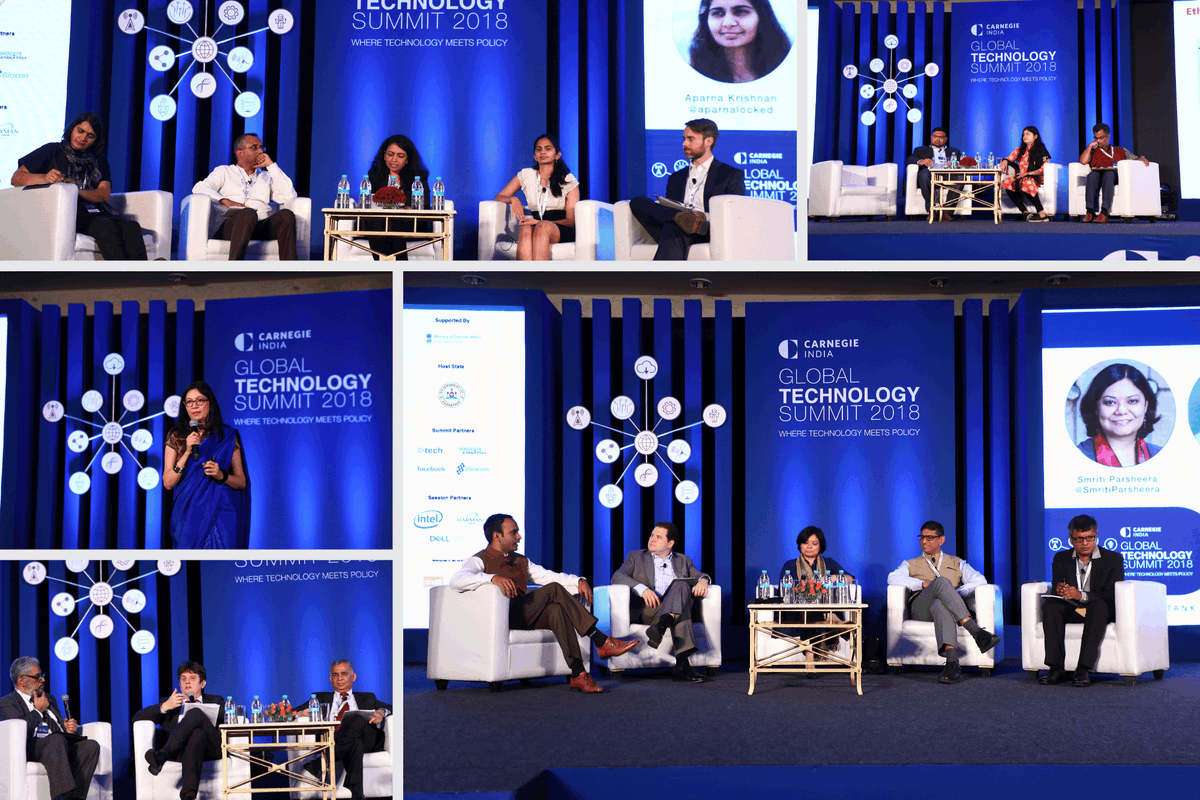 CarnegieIndia's tweet photo. GTS Through the Years | 2018
The conversations continued in 2018, as the third edition of the #GlobalTechSummit in Bengaluru examined the impact of emerging technologies on society under the theme Technology and Society: Getting the Balance Right.
The discussions examined technology diplomacy, data governance, digital payments, artificial intelligence, 5G and the future of connectivity, sustainable innovation ecosystems, gene editing, and cybersecurity. The Summit also introduced student workshops under the KnowledgeTransfer@CarnegieIndia initiative, creating space for students, practitioners, and subject matter experts to exchange ideas.
https://t.co/Yq37O8XBIe