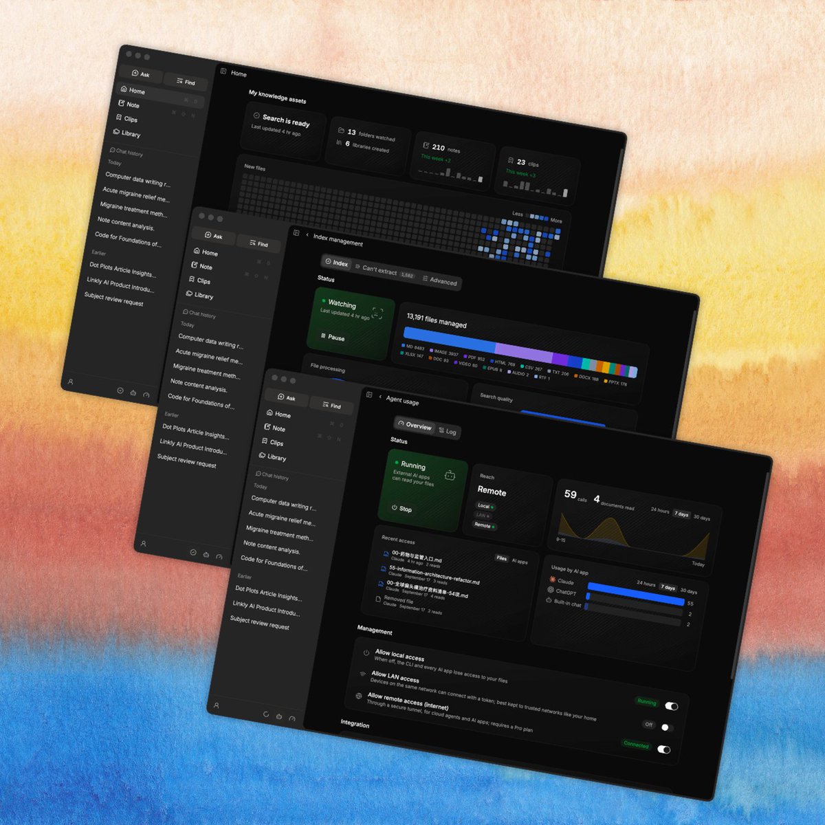 BlueeonY's tweet photo. https://t.co/szJNVNMiIO is about to have a crazy launch: it may be one of the most transparent, intelligent, and beautiful knowledge management tools. https://t.co/cI7NkgQIAb