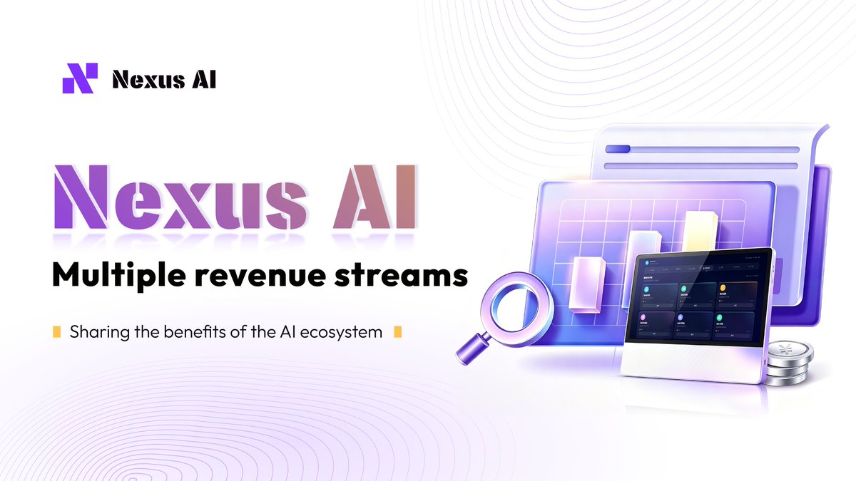 NexusAIGlobal__'s tweet photo. Multiple revenue streams, sharing the benefits of the AI ​​ecosystem.
AI quantitative trading, computing power leasing, referral rewards, Skills market dividends—NexusAI makes every unit of computing power create value.
#NexusAI #AIQuantitative #DePIN #Web3 #ComputingPowerSharing https://t.co/18kLQM2XRQ