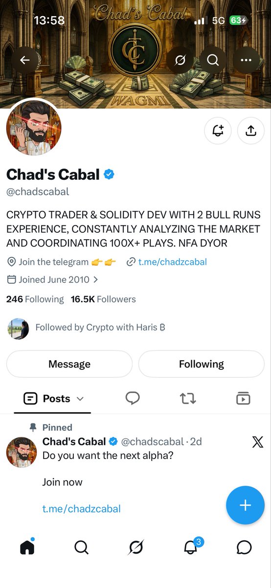 DarrenYu04's tweet photo. @Crypto__Haris @chadscabal Done boss ✔️ https://t.co/lLOSOHFLyN