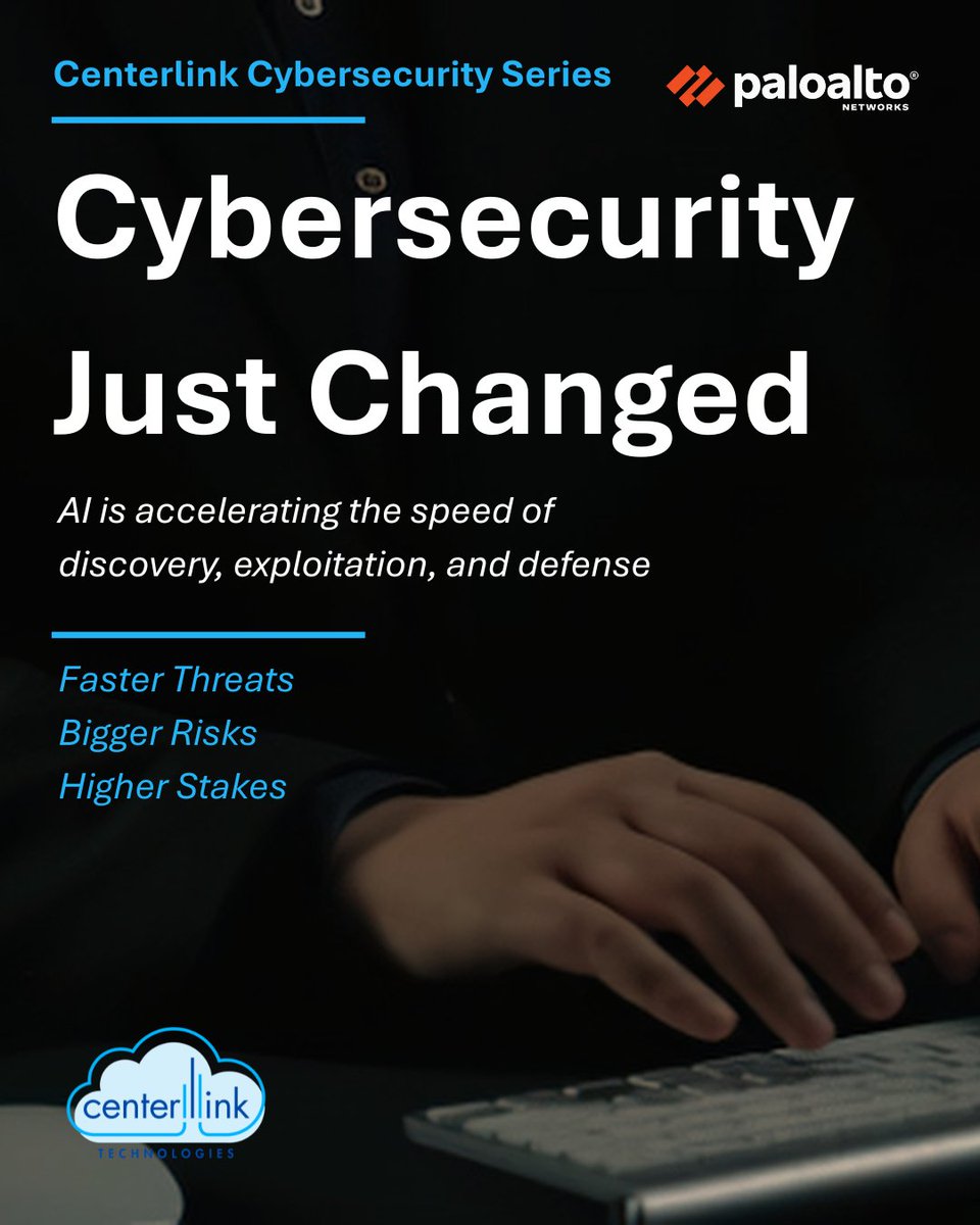 CenterlinkTech's tweet photo. Security strategies built around reacting and patching have fallen behind.

Centerlink helps businesses build cybersecurity strategies for the speed of modern threats.

Schedule a cybersecurity review with our team. We're available at (888) 233-0086 or feel free to send us a DM https://t.co/2NuzjxjURG