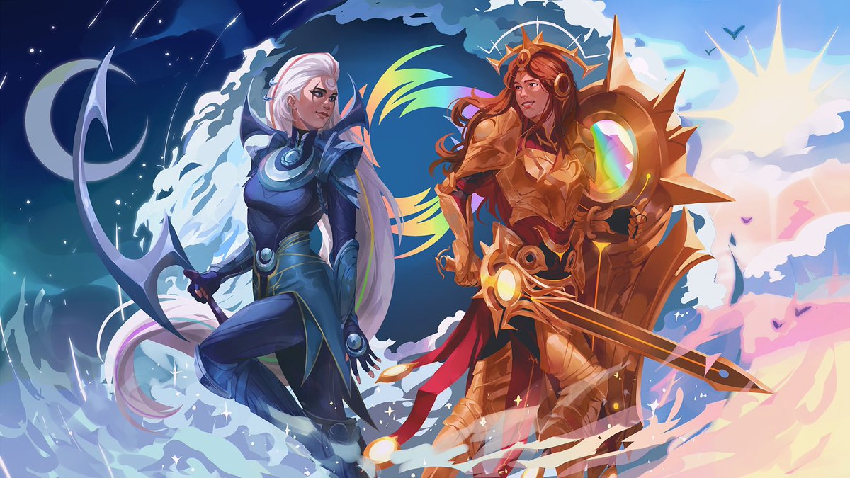 sonjalogy's tweet photo. waiter! waiter! more hot pocket leona and diana in official art together please!! https://t.co/LDQIsEOlma