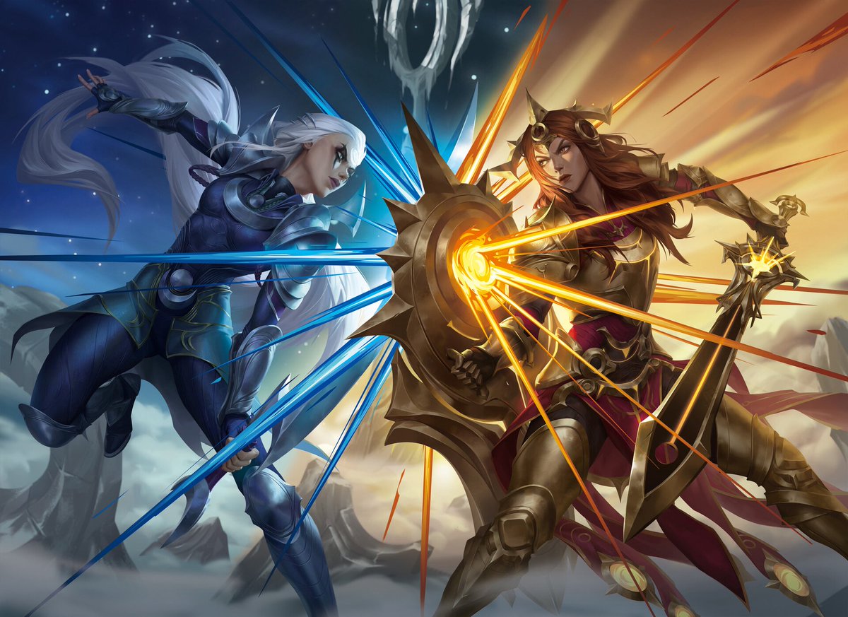 sonjalogy's tweet photo. waiter! waiter! more hot pocket leona and diana in official art together please!! https://t.co/LDQIsEOlma