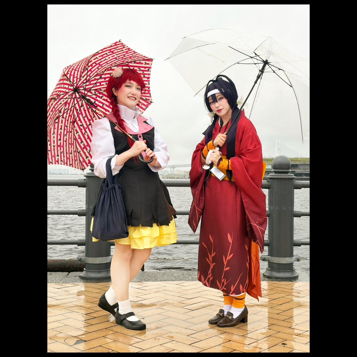 CB_Cosplay's tweet photo. #ココフリ #ココフリ赤レンガ
いつも遊んでくれる友達と！🙌
文スト合わせできて嬉しかったです！
鏡花ちゃん　→　@ichijiku_bimi

この傘☔️、アンの部屋っぽい雰囲気で、
お気に入りです✨️

#文スト #文ストコスプレ
#cosplay https://t.co/qn9BqYH7DZ